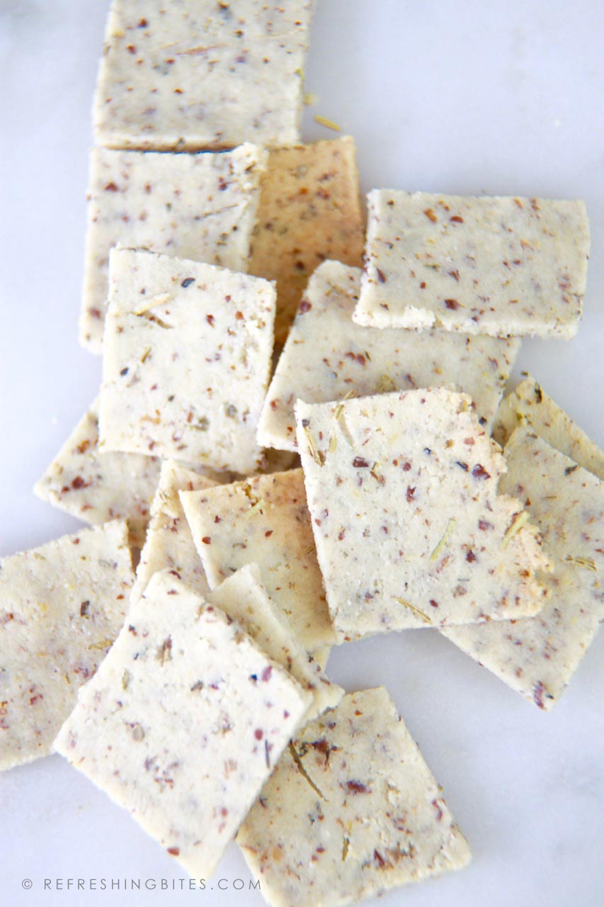 Easy Gluten Free Crackers - refreshingbites