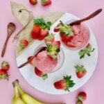 strawberry banana sorbet