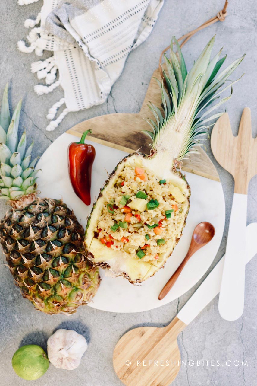 Vegan Pineapple Fried Rice - refreshingbites