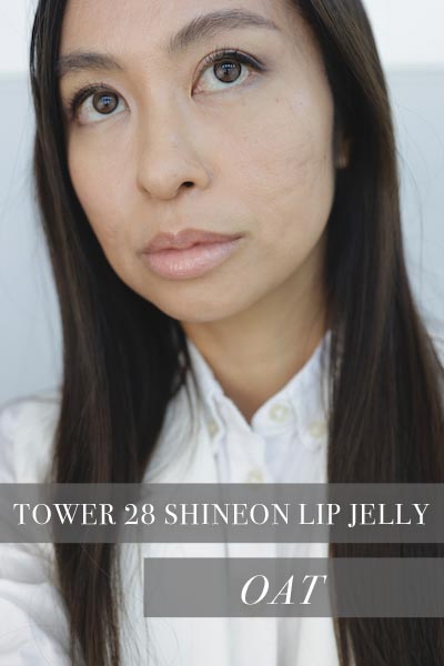 tower 28 shineon milky lip jelly oat